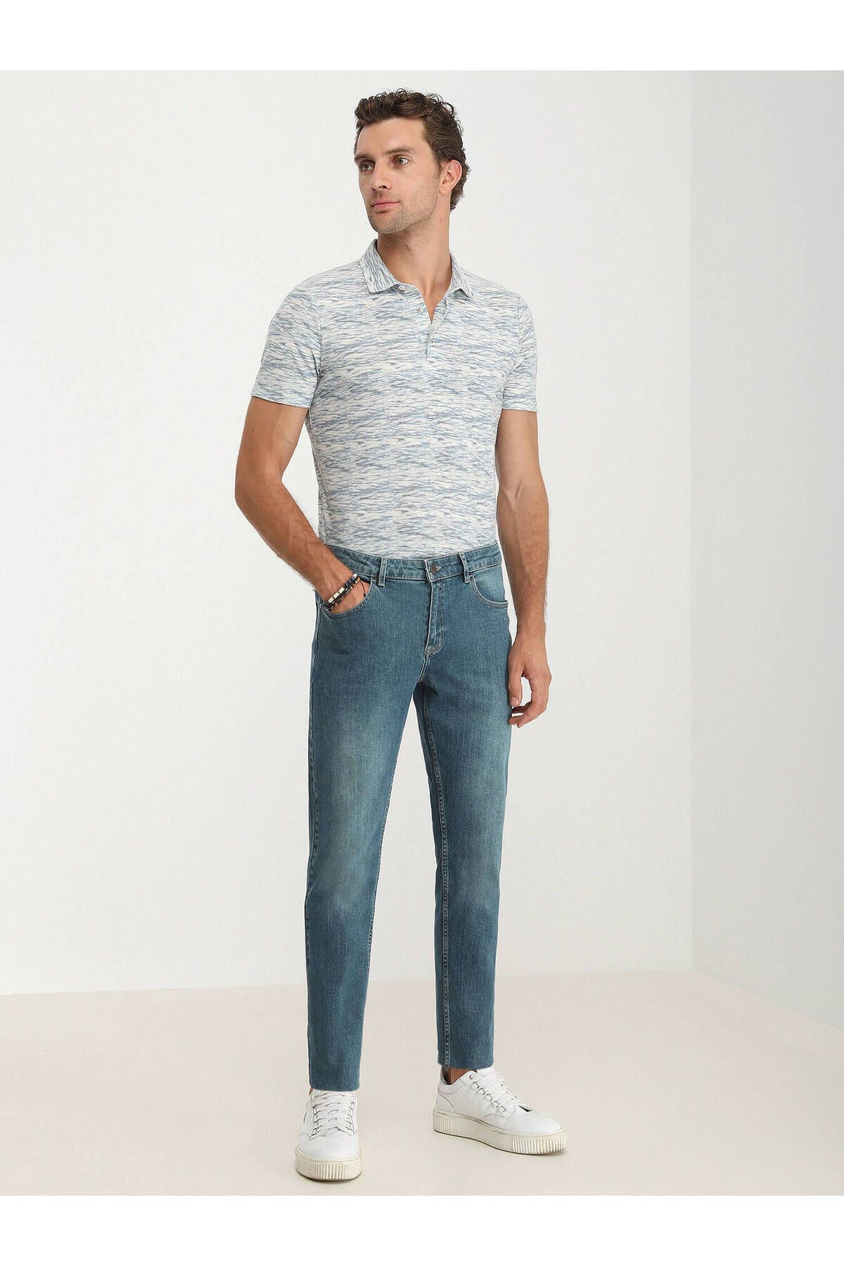 Kip Erkek Minimalist Jean Pantolon - Regular Fit Günlük