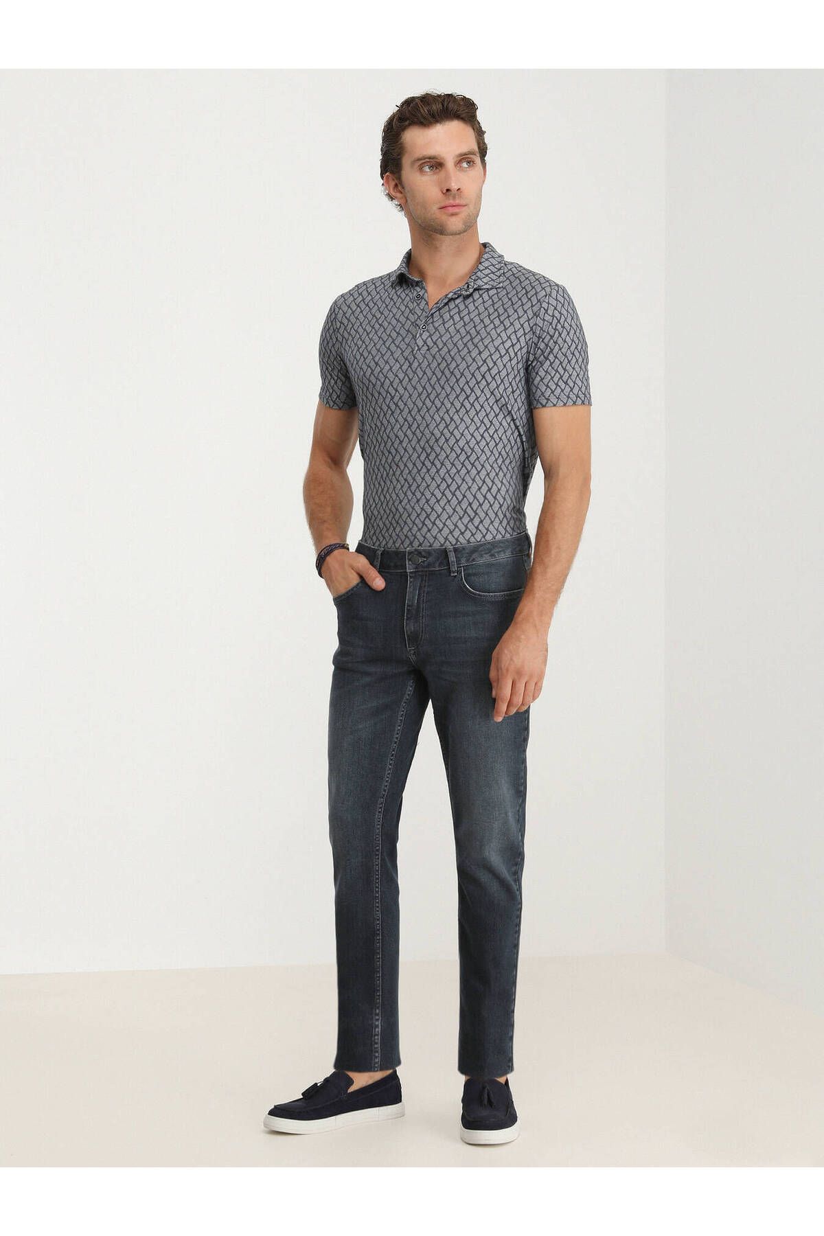 Kip Minimalist Erkek Jean Pantolon - Regular Fit Günlük Kot Translation missing: tr.content.product_image_main