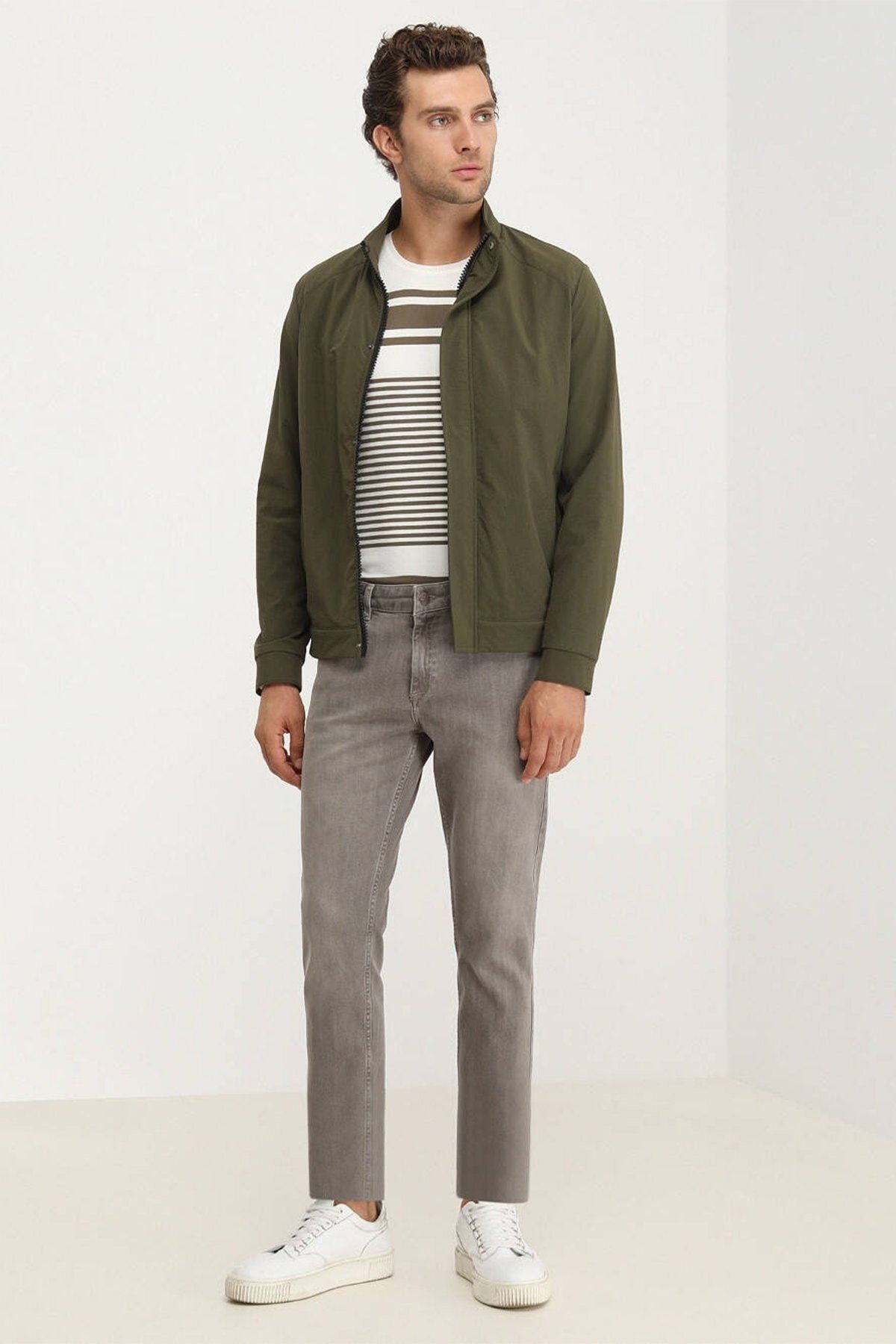Kip Minimalist Erkek Mont - Regular Fit Uzun Kol Günlük