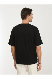 Kip Oversize Kısa Kol Yuvarlak Yaka Minimalist Erkek T-Shirt TSH-1348 - Günlük Kullanım