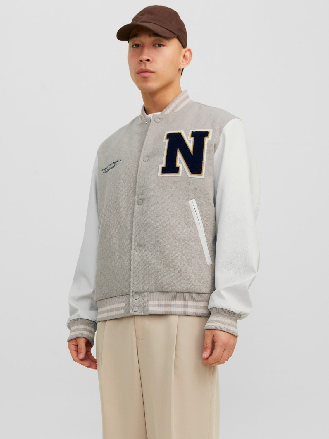 Jack&Jones Oversize Vintage Erkek Beyzbol Mont - Günlük Stil