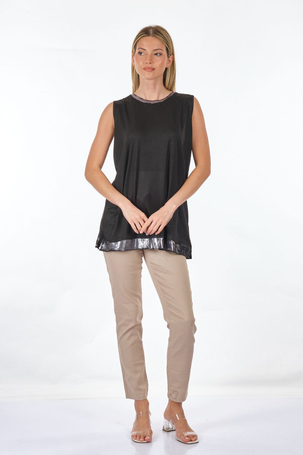 Lal Oversize Kolsuz Midi Kadın T-Shirt - Minimalist Tasarım