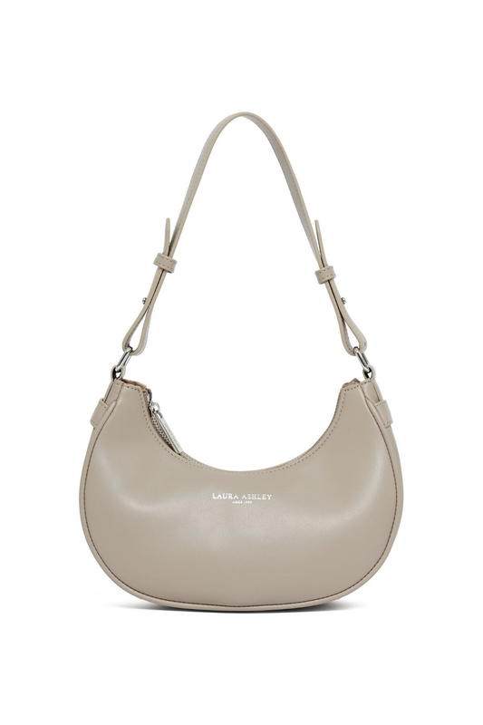 حقيبة كتف لورا آشلي بتصميم نصف قمر بسيط - تصميم أنيق وعصري