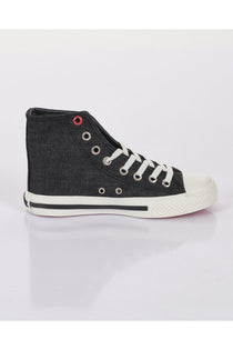 Lee Cooper Kadın Denim Sneaker Ayakkabı - Yüksek Bilekli, Minimalist Streetwear