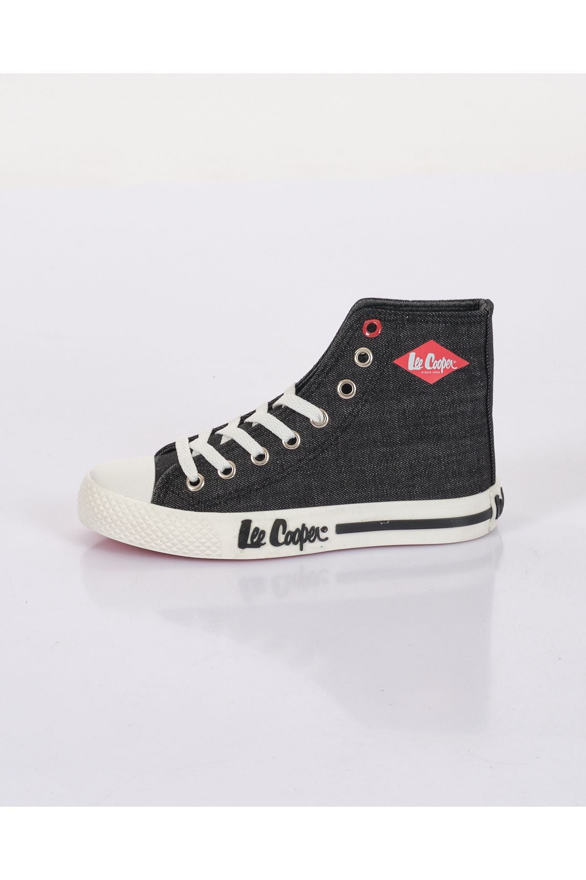 Lee Cooper Kadın Denim Sneaker Ayakkabı - Yüksek Bilekli, Minimalist Streetwear