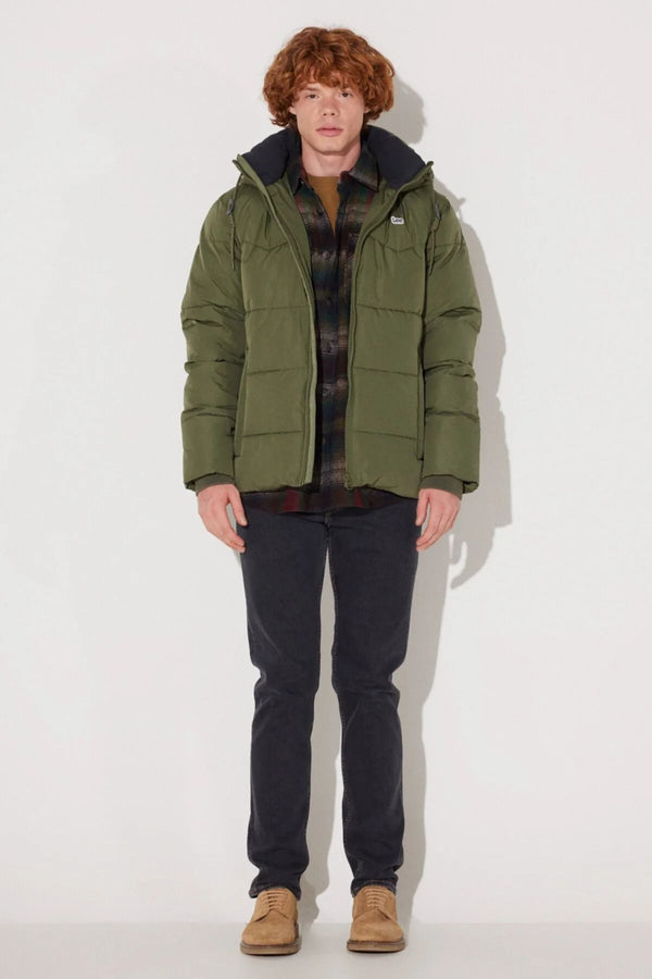 Lee Erkek Kapüşonlu Oversize Şişme Mont - Kışlık
