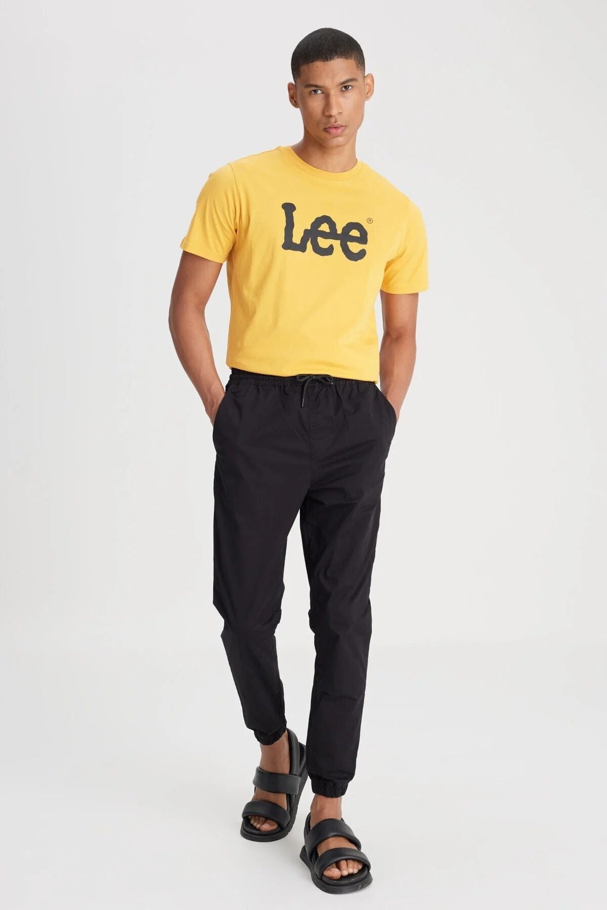 Lee Erkek Minimalist Jogger Pantolon - Regular Fit - Günlük Kullanım İkincil görsel