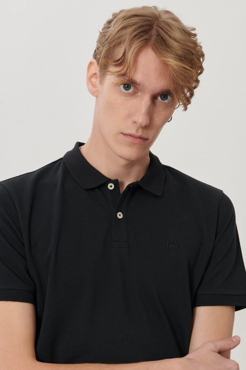 Lee Erkek Polo Yaka Kısa Kol T-Shirt - Minimalist Günlük Stil
