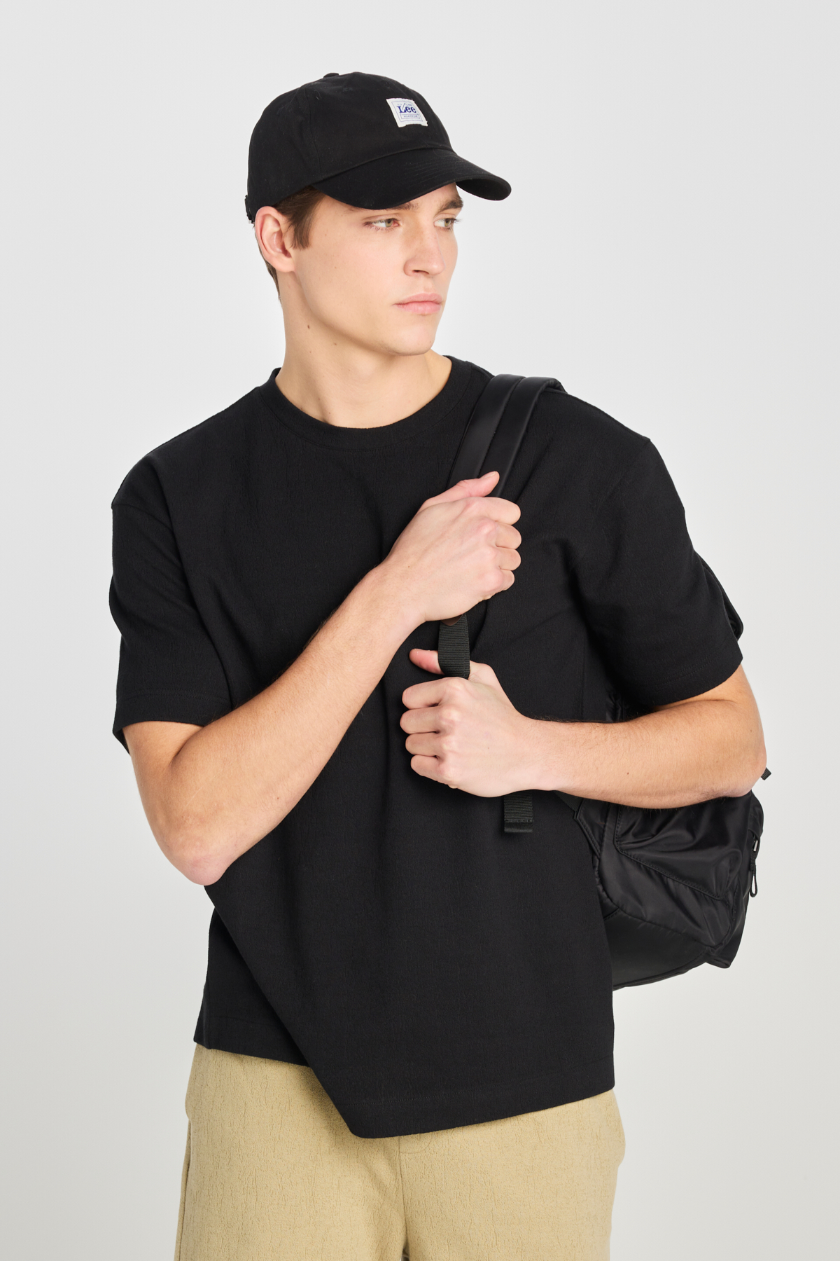 Lee Erkek Relaxed Fit Geniş Kesim Bisiklet Yaka Pamuklu T-Shirt Ana görsel