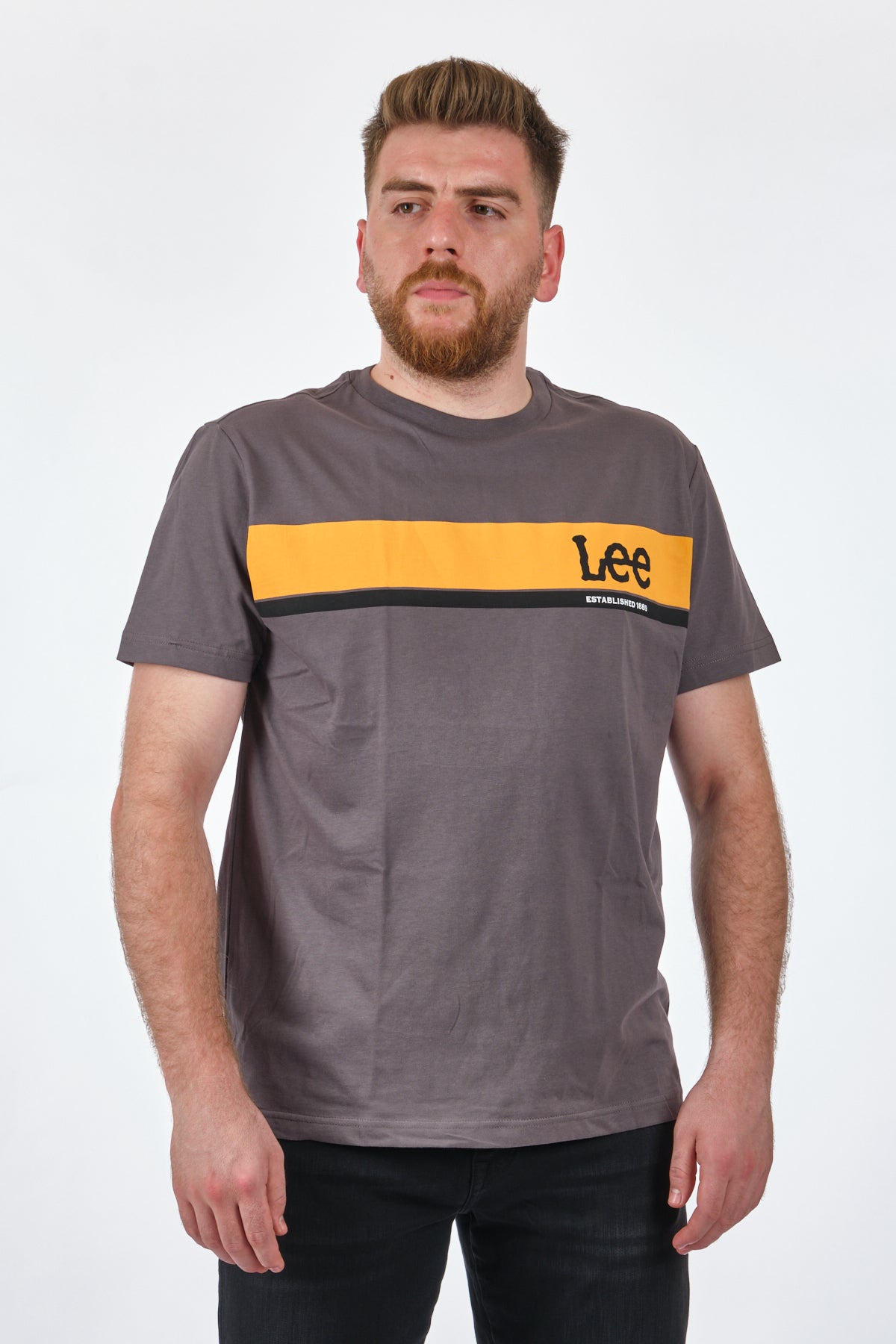 Lee Erkek Minimalist Kısa Kol T-Shirt - Günlük Stil