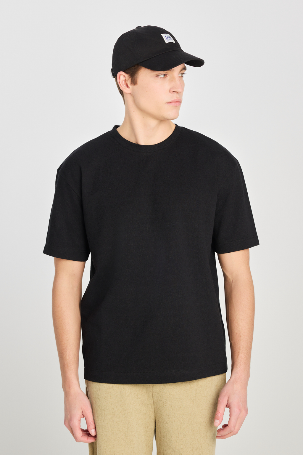 Lee Erkek Relaxed Fit Geniş Kesim Bisiklet Yaka Pamuklu T-Shirt
