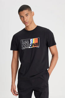 Lee Erkek Minimalist Vintage Kısa Kol T-Shirt - Günlük Stil