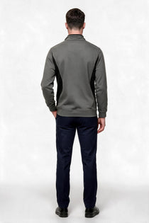 Legato Erkek Dik Yaka Yarım Fermuarlı Pamuk Karışımlı Uzun Kollu Sweatshirt
