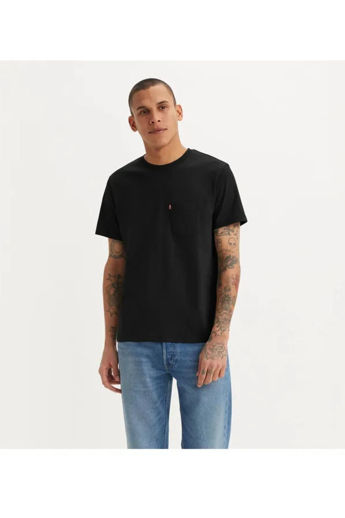 Levi's Erkek Minimalist Regular Fit Kısa Kol T-Shirt - Günlük Kombinler İçin Translation missing: tr.content.product_image_main