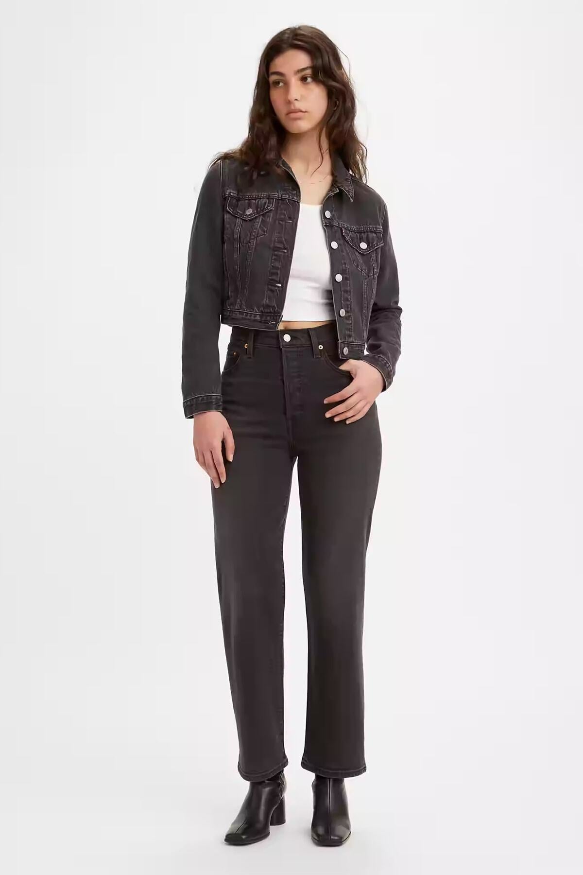 Levi's Yüksek Bel Straight Kadın Kot Pantolon - Minimalist Günlük Stil Translation missing: ar.content.product_image_main