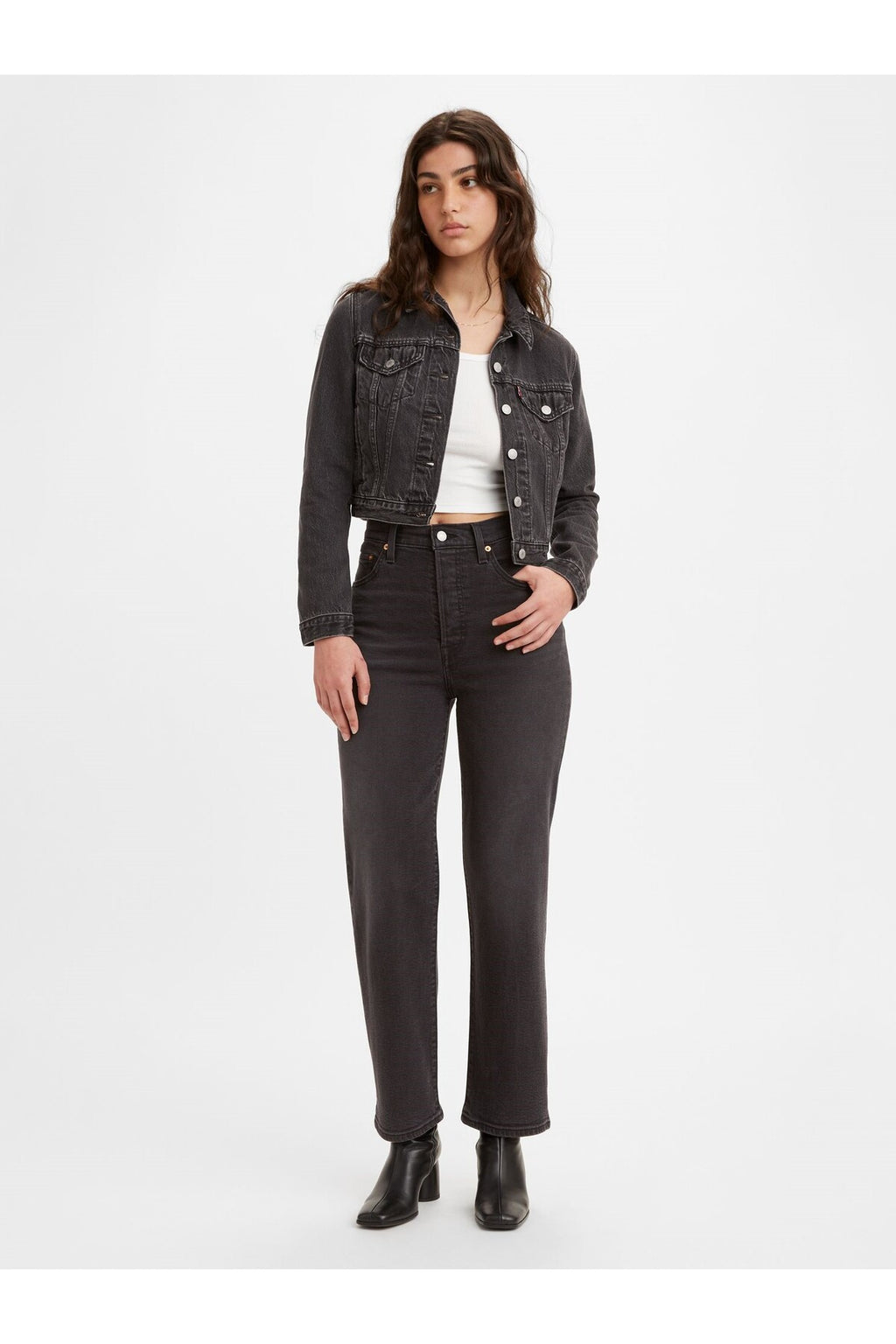 Levi's Yüksek Bel Straight Kadın Kot Pantolon - Minimalist Günlük Stil