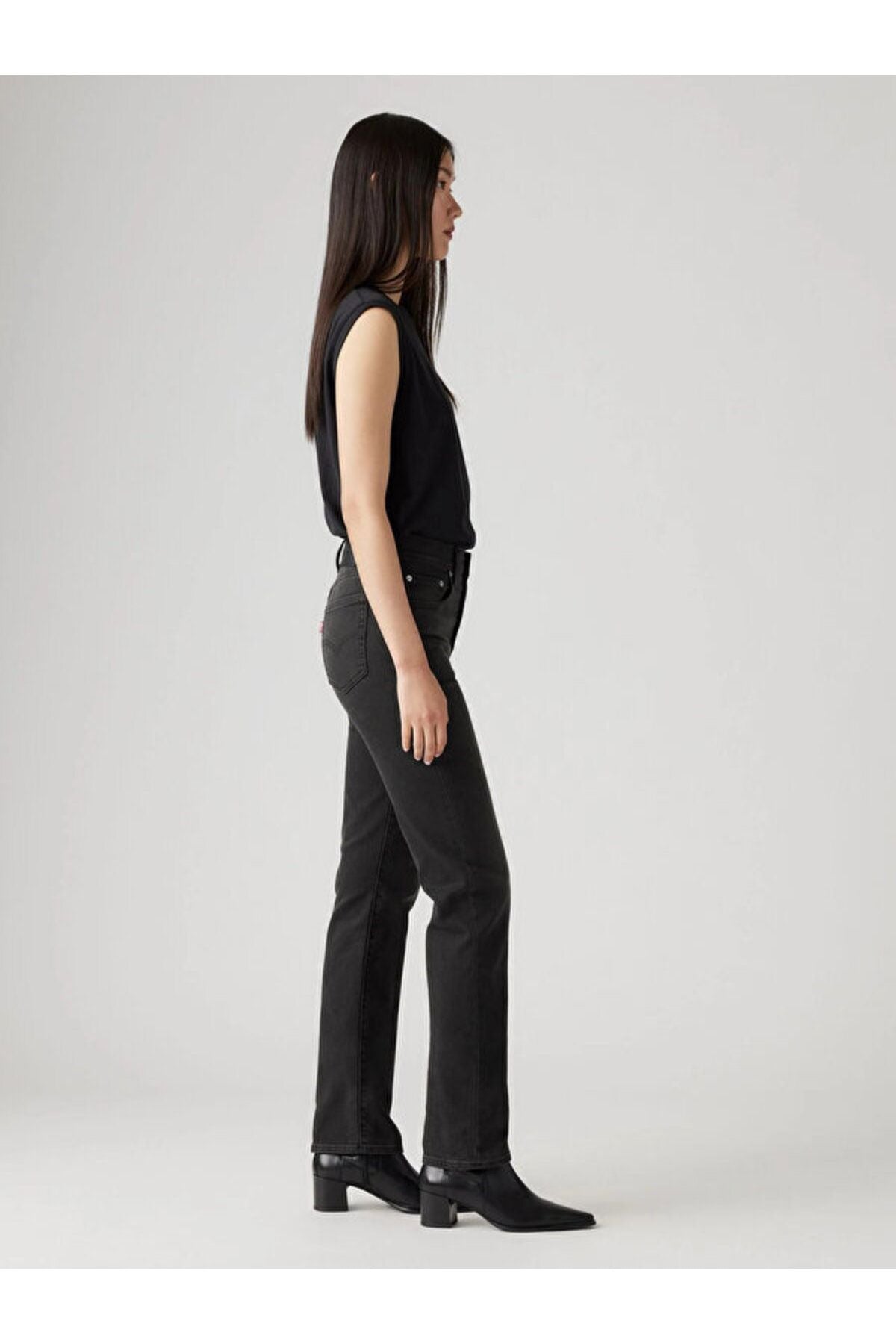 Levi's Yüksek Bel Straight Kadın Kot Pantolon - Minimalist Günlük Stil Translation missing: ar.content.product_image_secondary