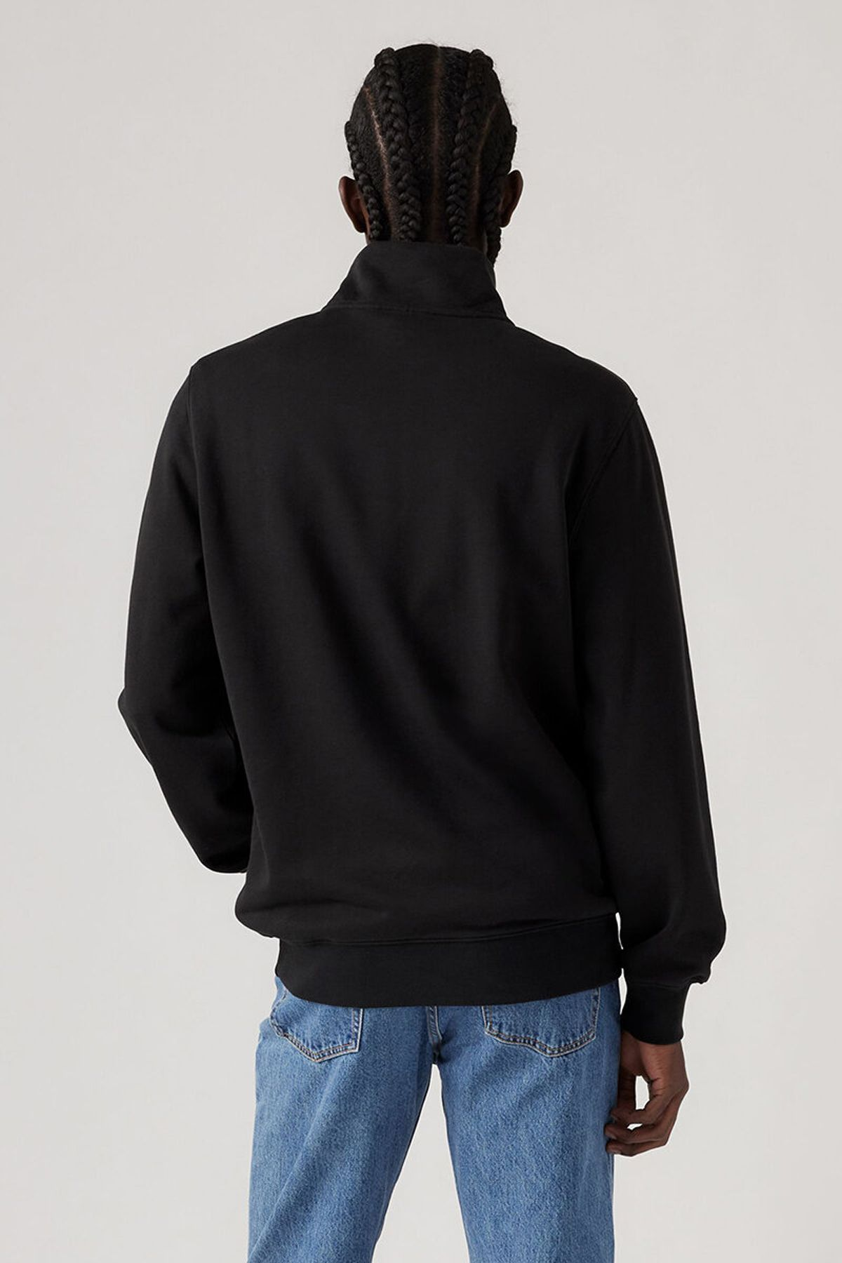 Levi's Oversize Yarım Fermuarlı Uzun Kol Erkek Sweatshirt - Günlük Stil İkincil görsel