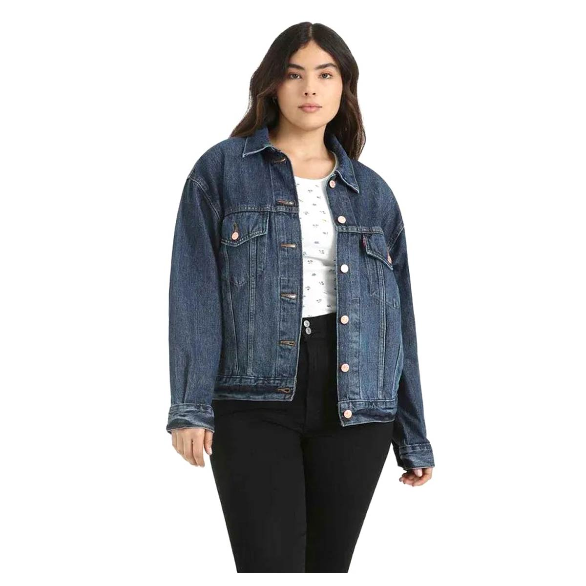 Levi's Oversize Uzun Kol Jean Ceket - Minimalist Günlük Stil Ana görsel