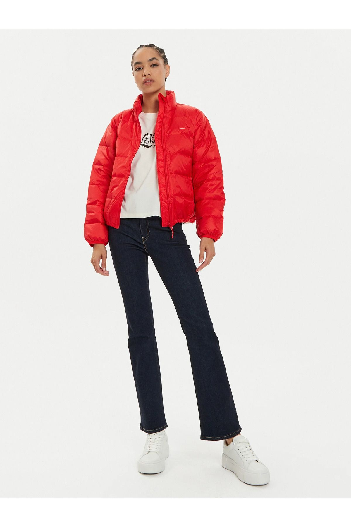 Levi's Oversize Kısa Şişme Kadın Mont - Günlük Minimalist Translation missing: ar.content.product_image_secondary