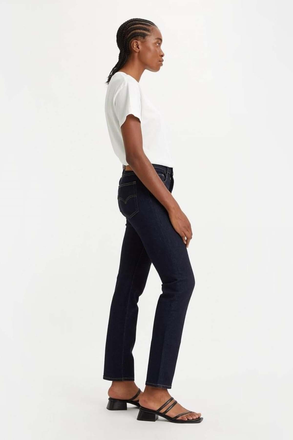 Levi's Minimalist Dar Paça Kadın Jean - Yüksek Bel, Günlük Kullanım Translation missing: ar.content.product_image_secondary