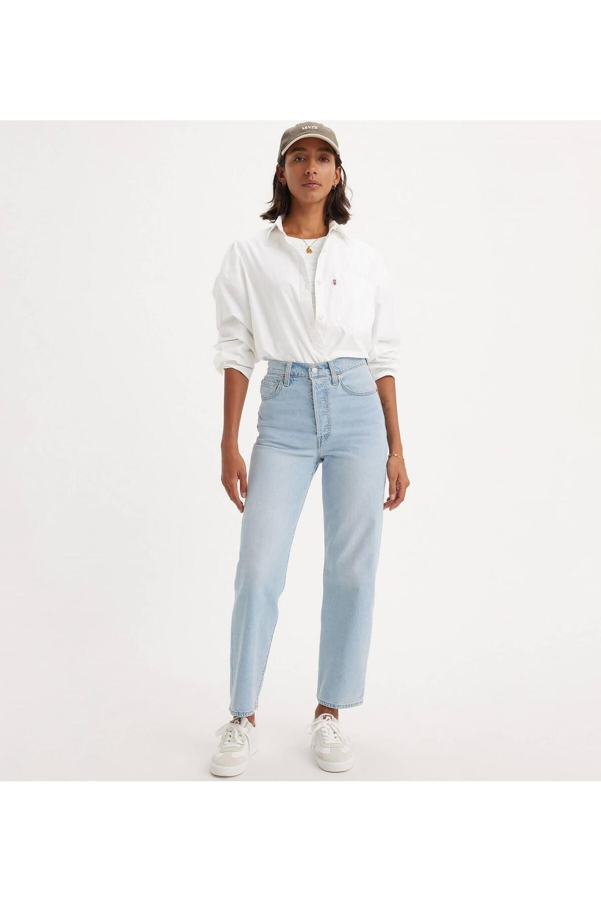 Levi's Yüksek Bel Straight Kadın Jean - Minimalist, Midi Boy Translation missing: tr.content.product_image_main