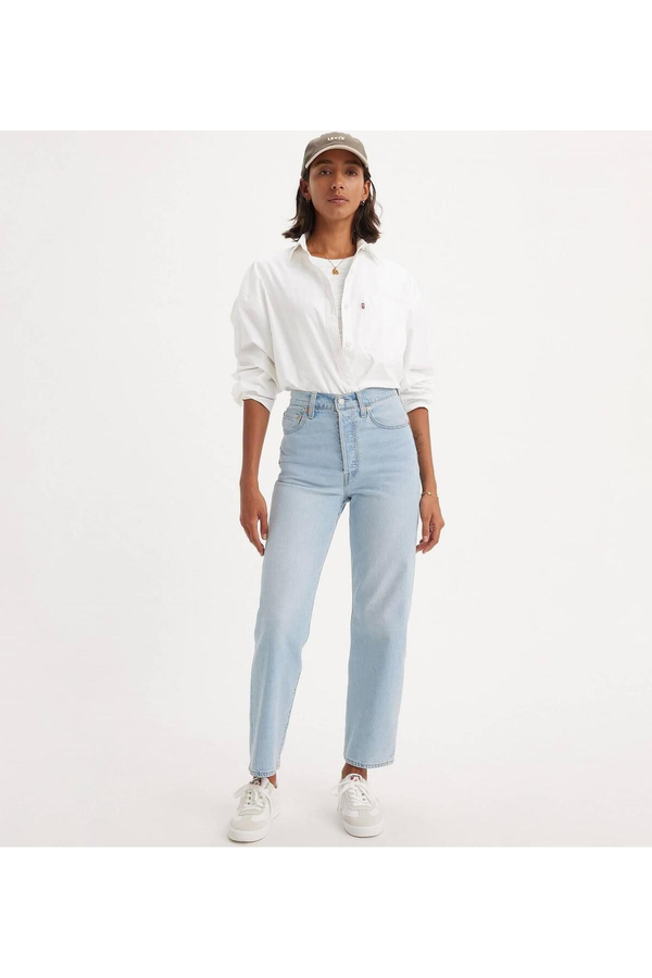 Levi's Yüksek Bel Straight Kadın Jean - Minimalist, Midi Boy