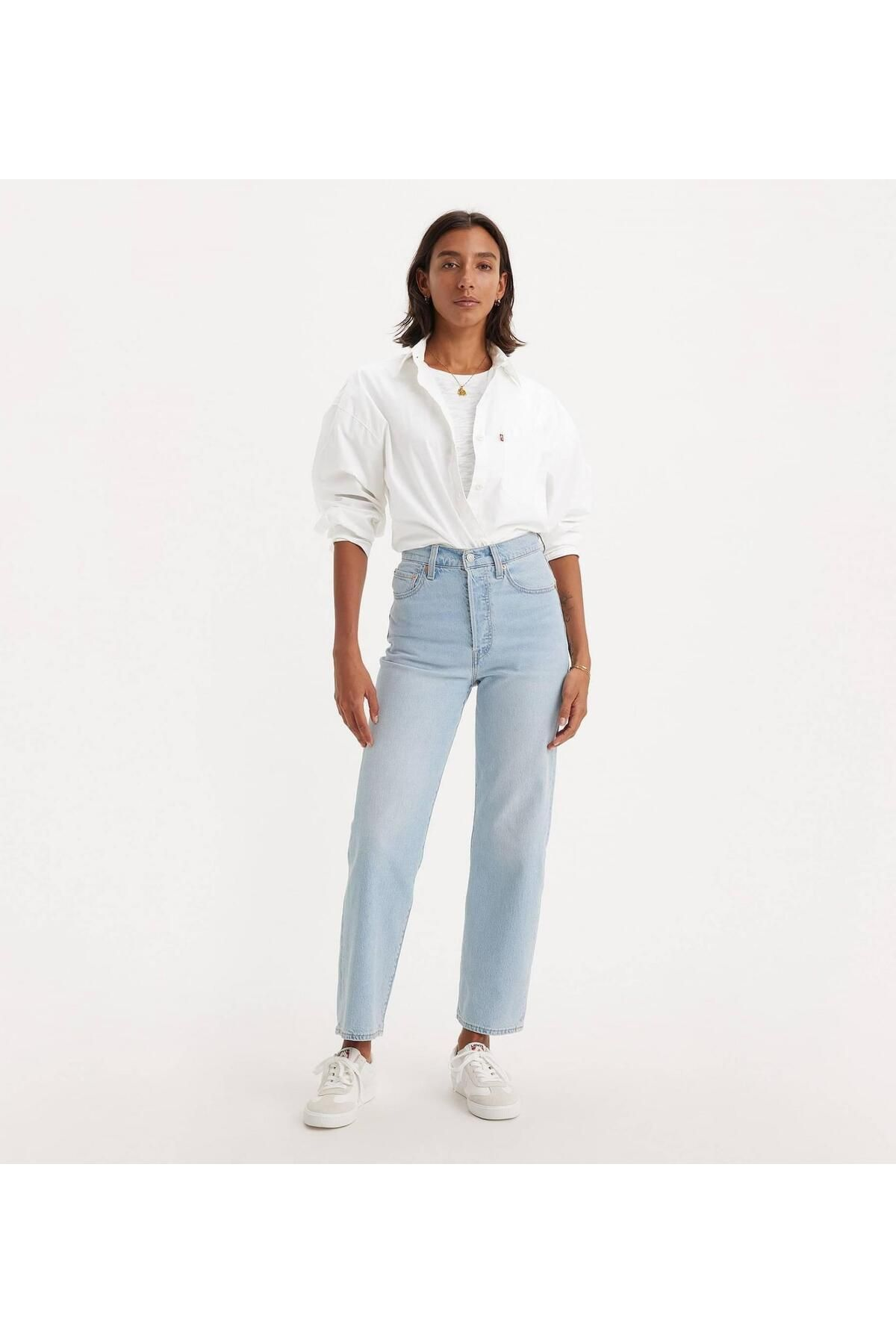 Levi's Yüksek Bel Straight Kadın Jean - Minimalist, Midi Boy Translation missing: tr.content.product_image_secondary