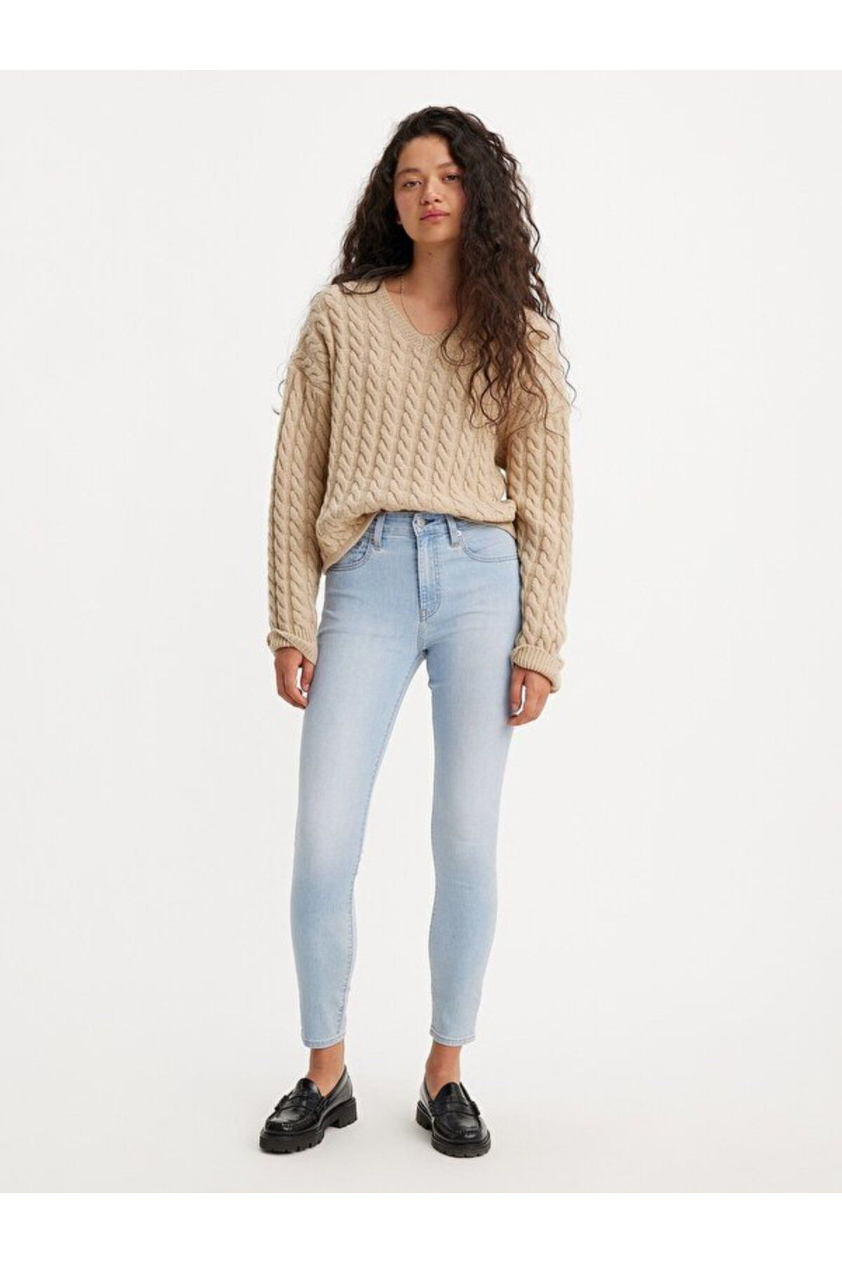 Levi's Yüksek Bel Dar Kesim Midi Jean - Minimalist Günlük Stil Translation missing: ar.content.product_image_main