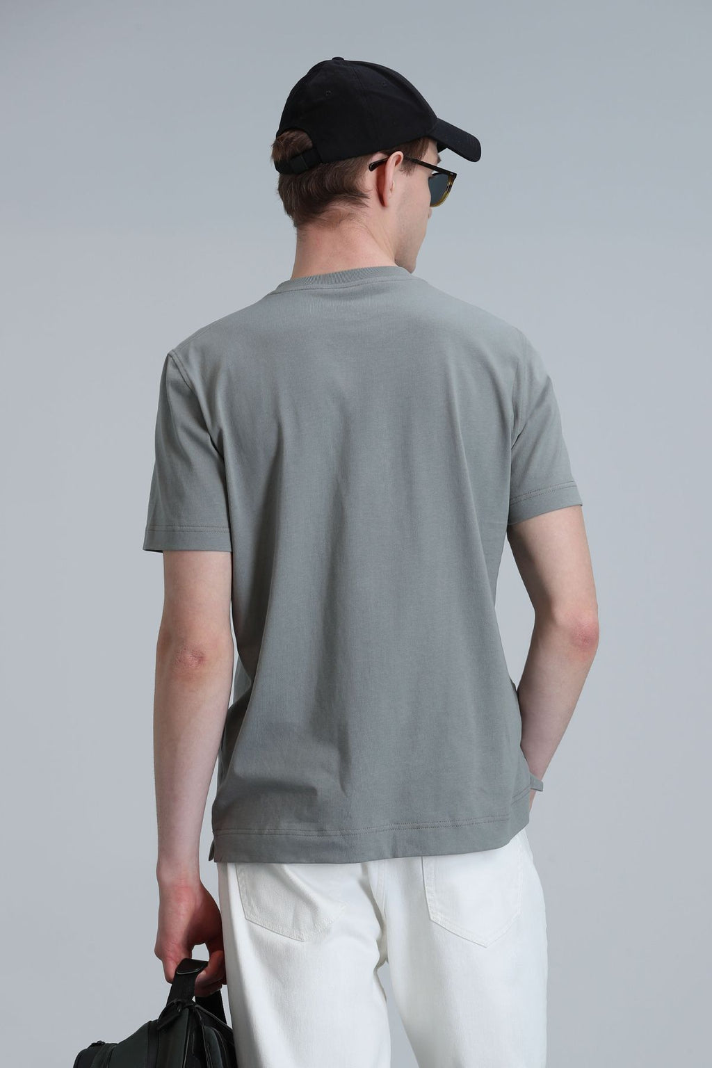 Lufian Minimalist Desenli Regular Fit Kısa Kol Erkek T-Shirt