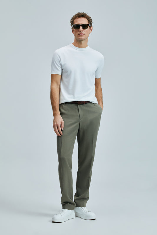 Lufian Minimalist Keten Erkek Pantolon - Regular Fit - Günlük Kombinler İçin