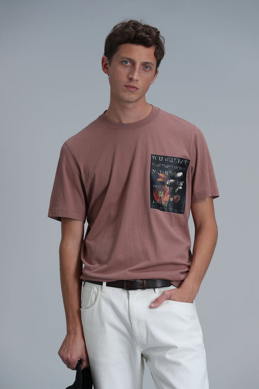 Lufian Minimalist Oversize Yuvarlak Yaka Kısa Kol Erkek T-Shirt