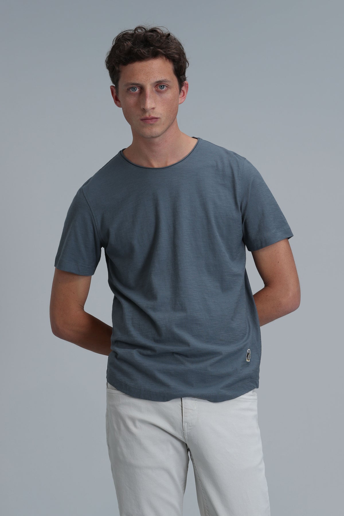Lufian Oversize Erkek T-Shirt - Minimalist Tarz Kısa Kol Yuvarlak Yaka Ana görsel