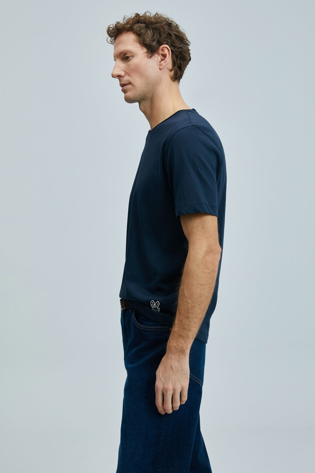 Lufian Oversize Kısa Kol Yuvarlak Yaka Erkek T-Shirt - Minimalist