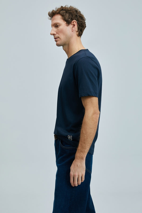 Lufian Oversize Kısa Kol Yuvarlak Yaka Erkek T-Shirt - Minimalist