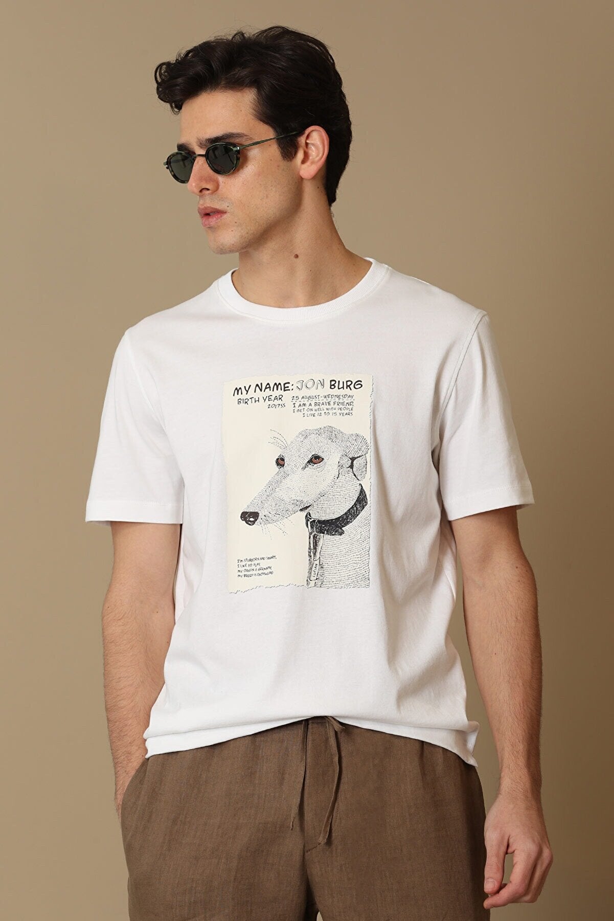 Lufian Oversize Minimalist Erkek T-Shirt - Kısa Kol Yuvarlak Yaka Günlük İkincil görsel