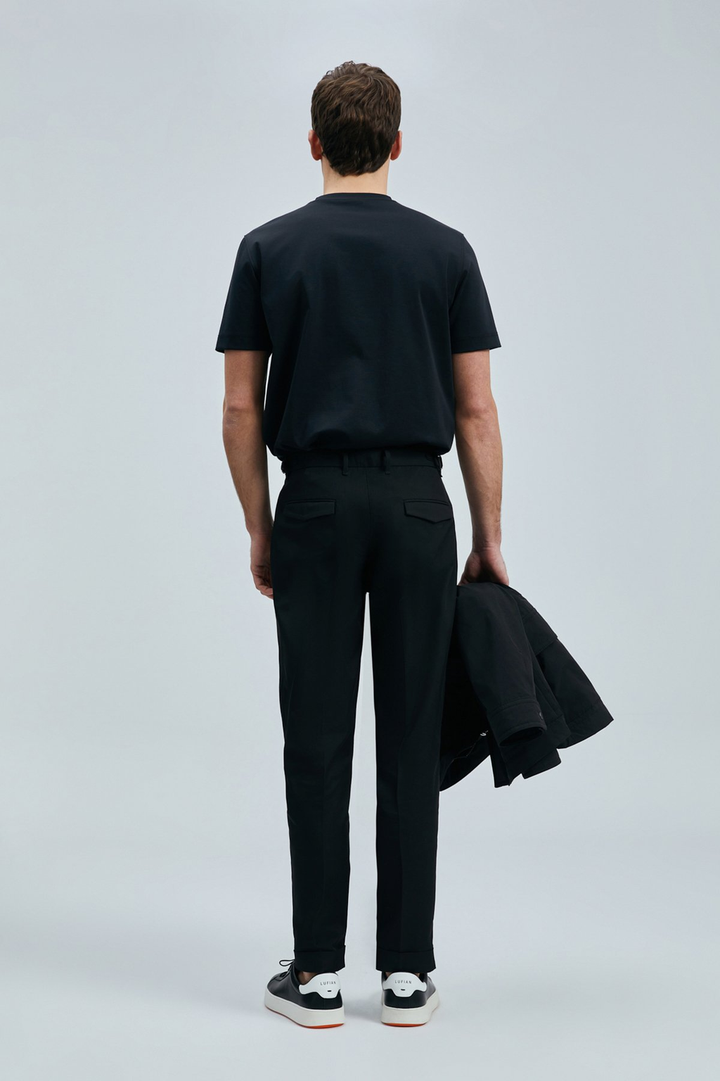 Lufian Oversize Minimalist Yuvarlak Yaka Kısa Kol Erkek T-Shirt