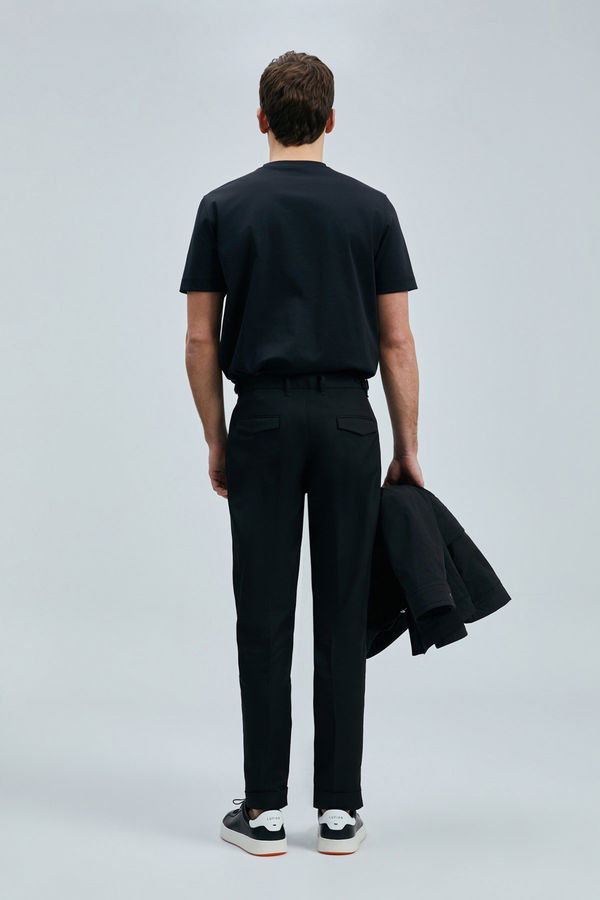 Lufian Oversize Minimalist Yuvarlak Yaka Kısa Kol Erkek T-Shirt