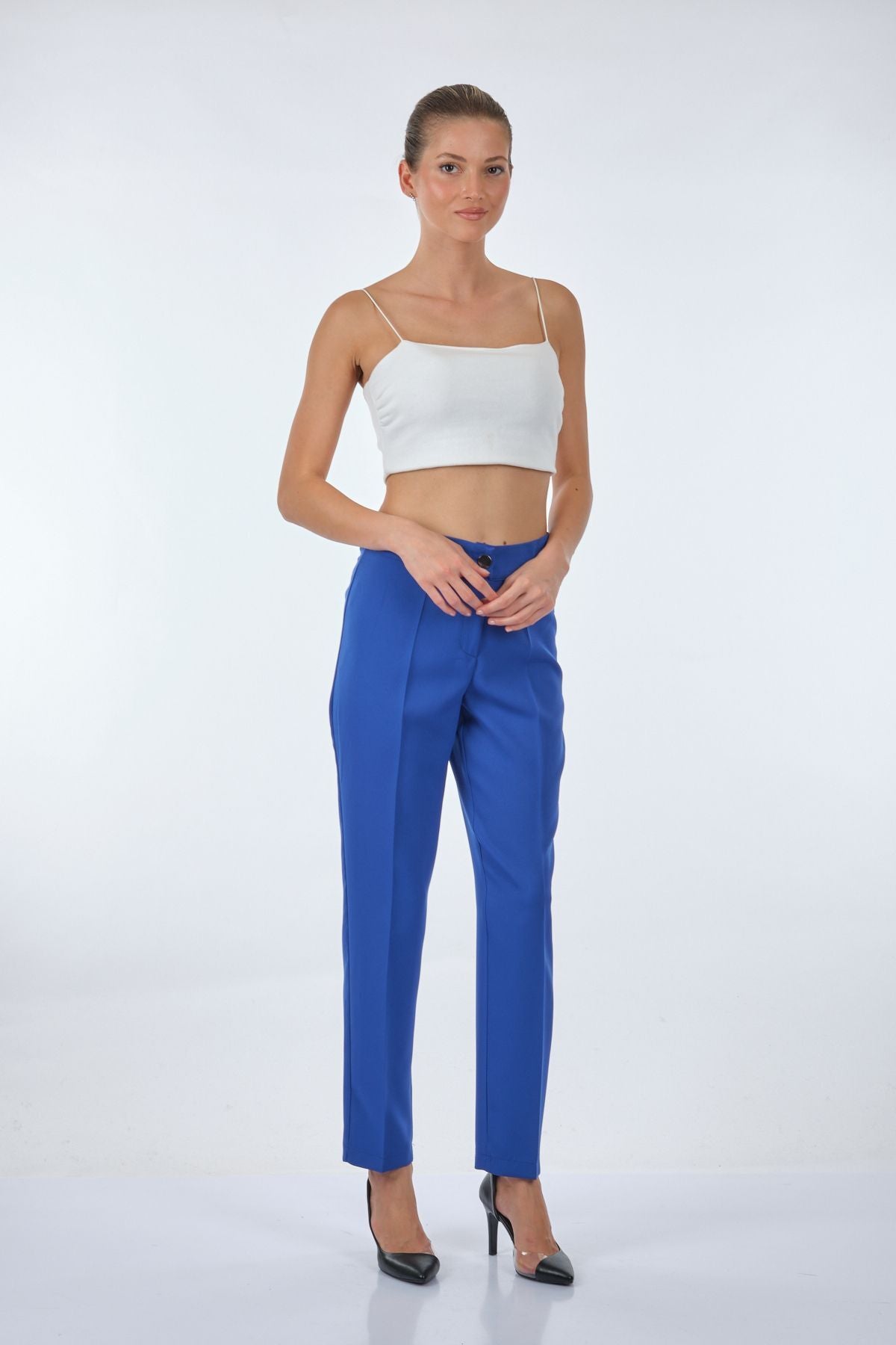 Miaruj Minimalist Kadın Pantolon - Regular Fit - Günlük & Ofis
