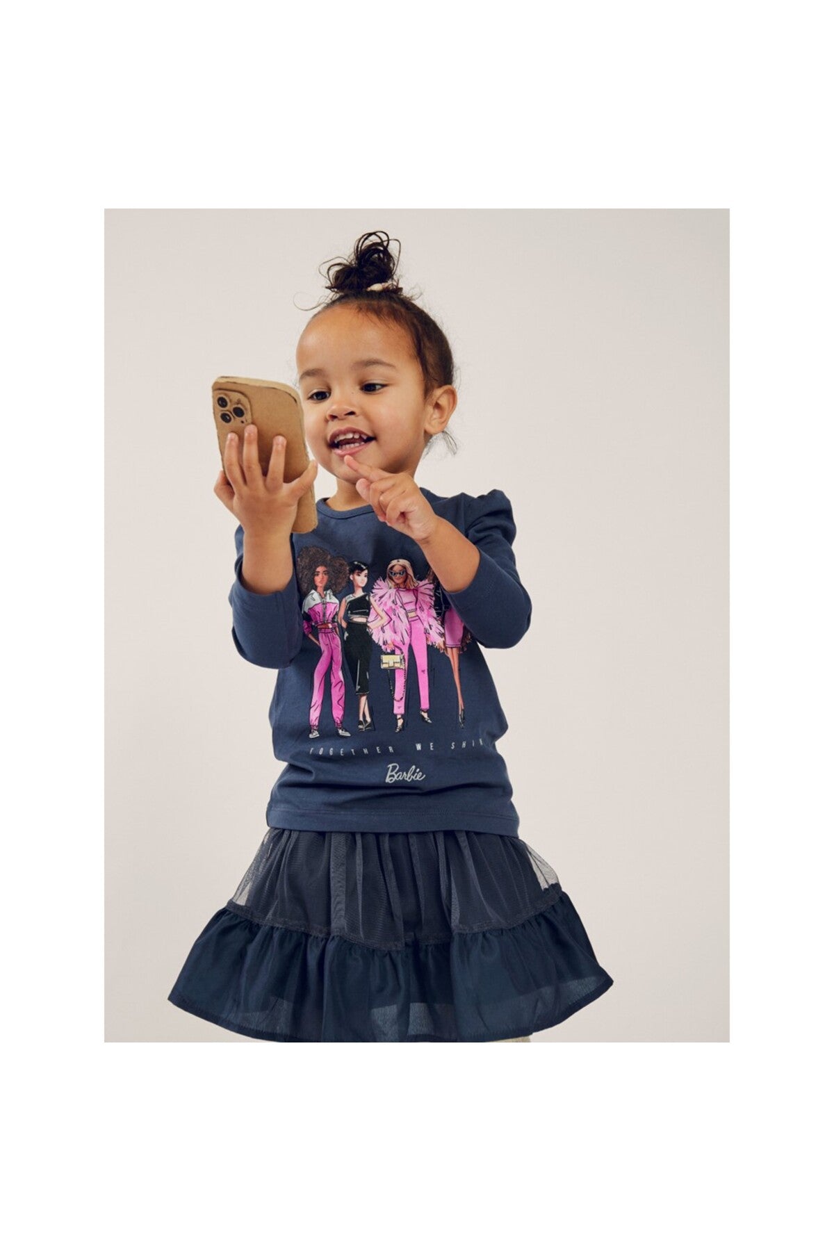 Mini Tül Kız Çocuk Eteği-Katlı,Minimalist,Barbie Detaylı İkincil görsel