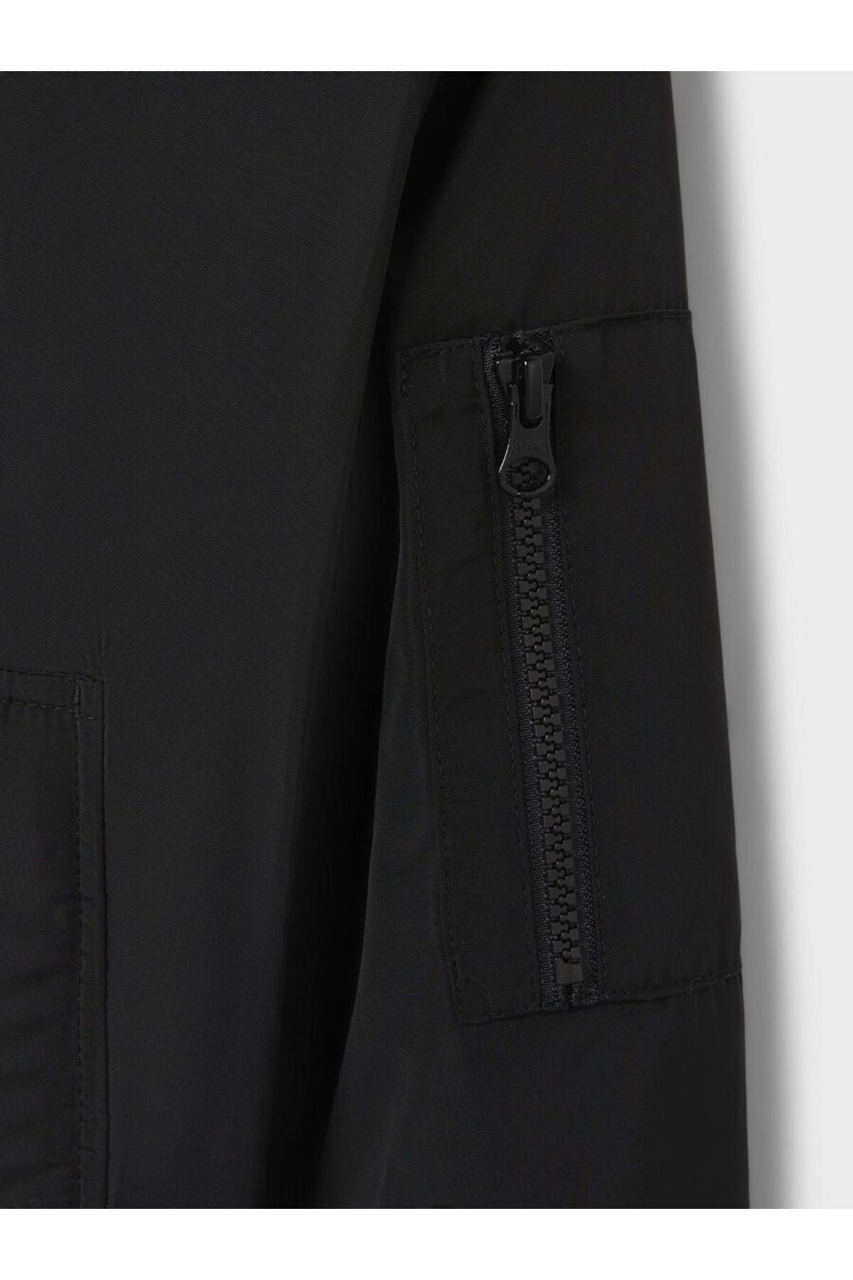 Minimalist Bomber Ceket-Uzun Kol Regular Fit