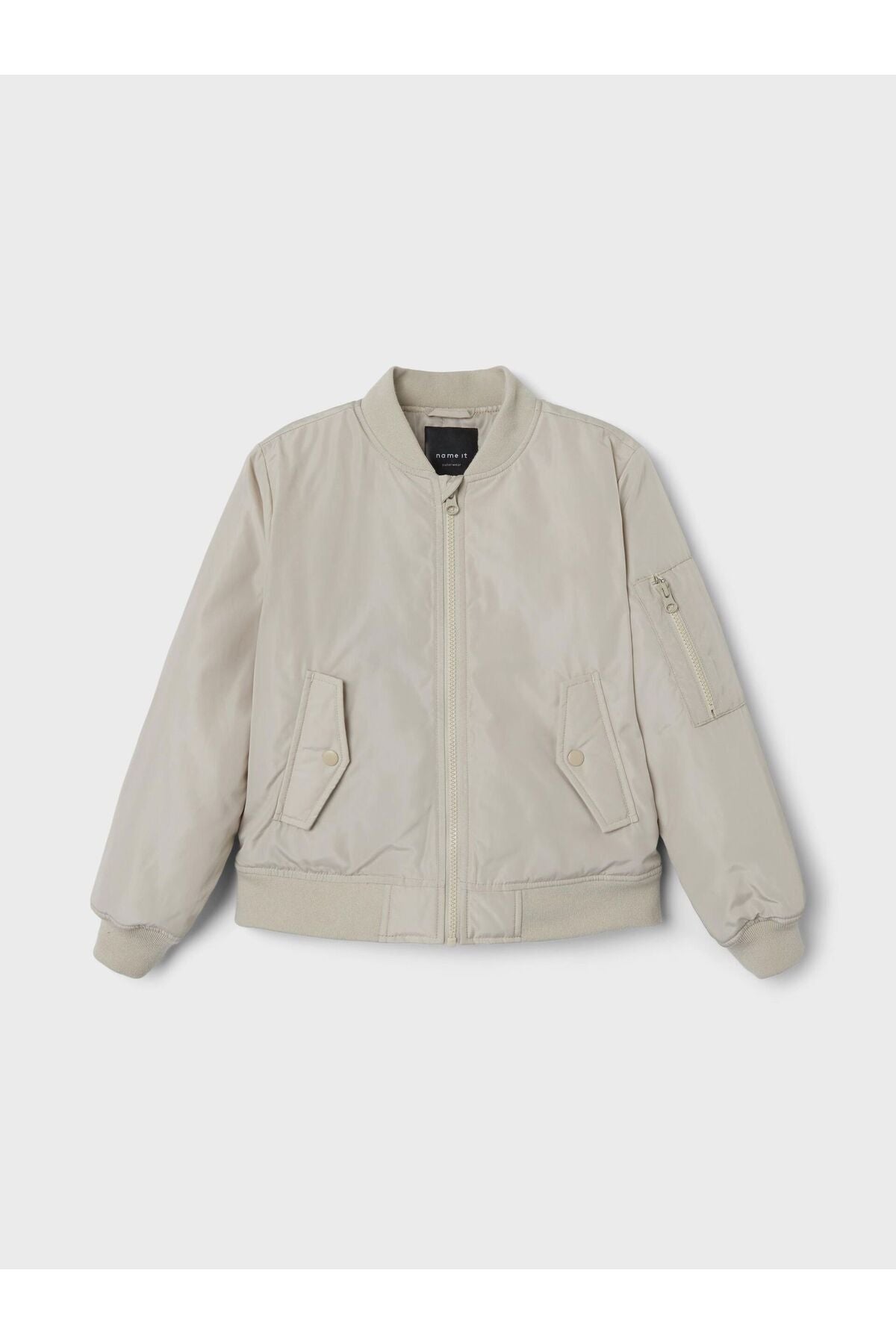 Minimalist Bomber Ceket-Uzun Kol Regular Fit