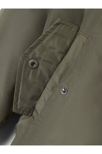 Minimalist Bomber Ceket-Uzun Kol Regular Fit