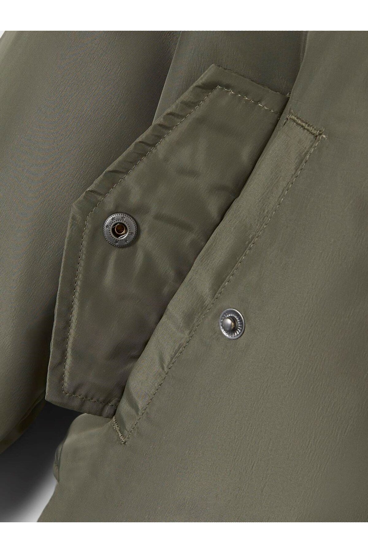 Minimalist Bomber Ceket-Uzun Kol Regular Fit