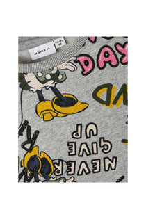 Minnie Mouse Desenli Kız Çocuk Sweatshirt-Uzun Kol Regular Fit