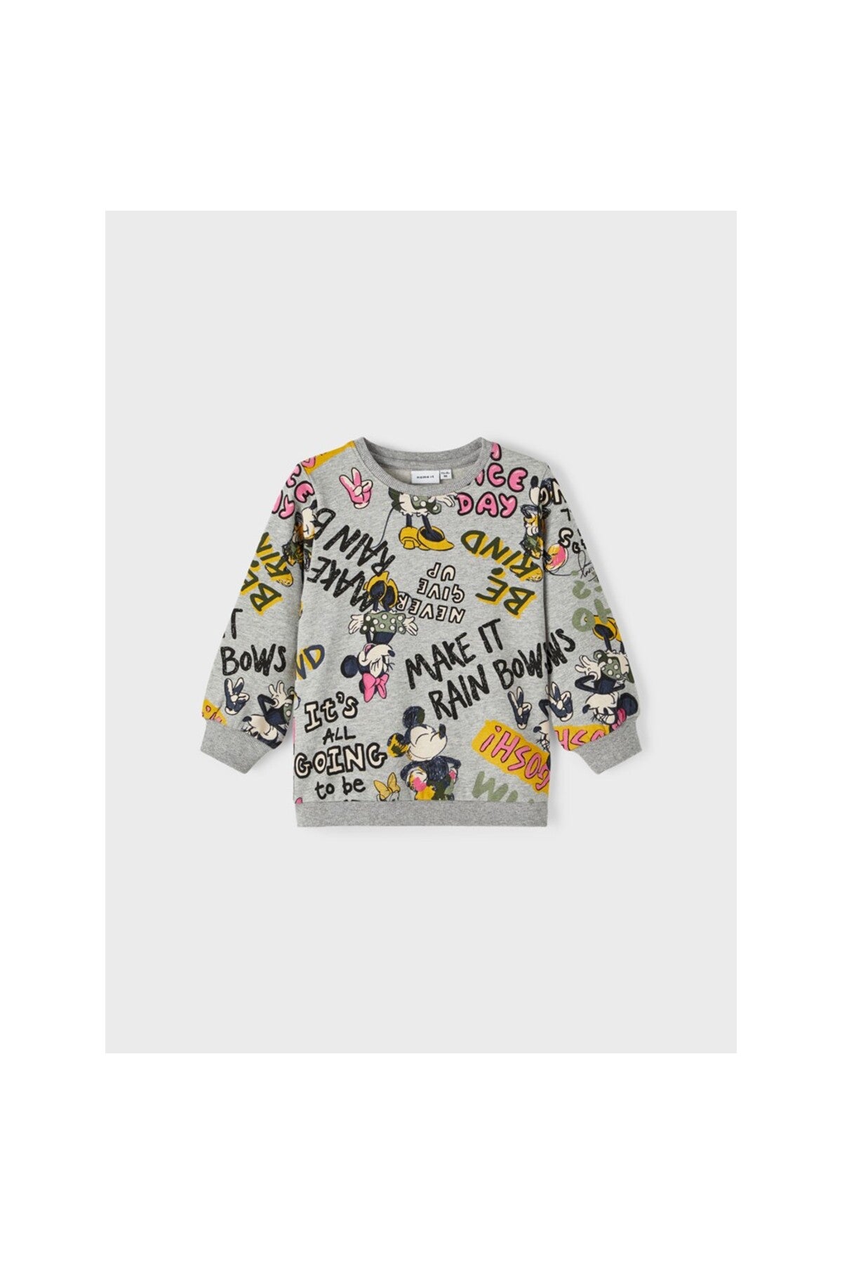 Minnie Mouse Desenli Kız Çocuk Sweatshirt-Uzun Kol Regular Fit
