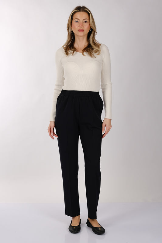 Modiva Kadın Yüksek Bel Regular Fit Pantolon - Minimalist Tarz
