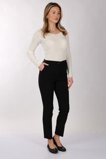 Modiva Minimalist Yüksek Bel 7/8 Dar Kesim Kadın Pantolon - Günlük & Ofis