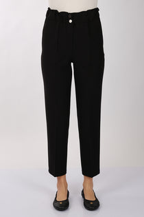 Modiva Minimalist Yüksek Bel Crop Pantolon - Günlük & İş