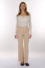 Modiva Minimalist Yüksek Bel Midi Kadın Pantolon - Günlük & Ofis